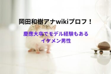 岡田和樹アナwikiプロフ！慶應大卒でモデル経験もあるイケメン男性
