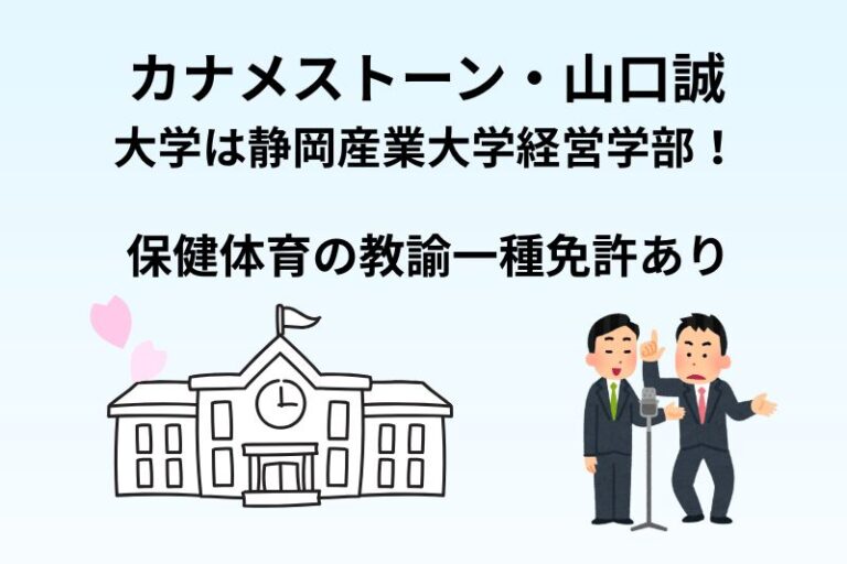 カナメストーン・山口の大学は静岡産業大学！保健体育の教諭一種免許あり