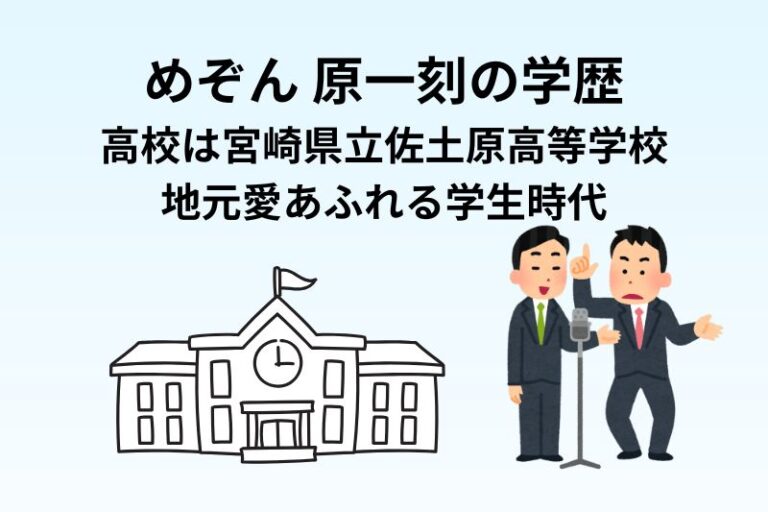 めぞん原一刻の学歴｜高校は宮崎県立佐土原高等学校で地元愛あふれる学生時代